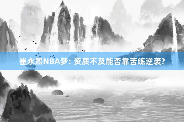 崔永熙NBA梦: 资质不及能否靠苦练逆袭?